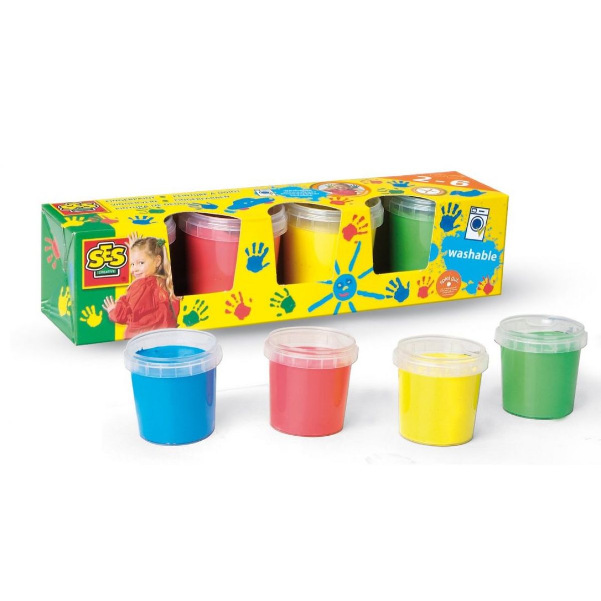 Ses Dětské prstové barvy 4 x 145ml