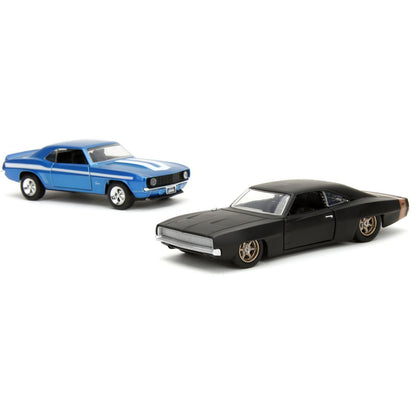 Jada Rychle a zběsile Twin Pack Chevrolet Camaro 1969 a Dodge Charge Wide Body 1968, 1:32 Wave