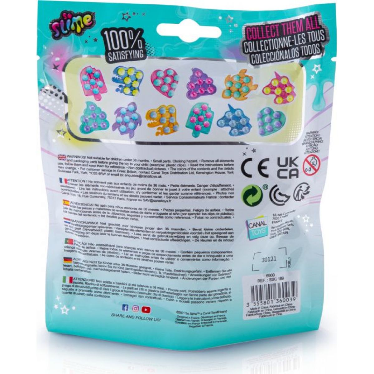 Epee So Slime Pop it - fialová želva