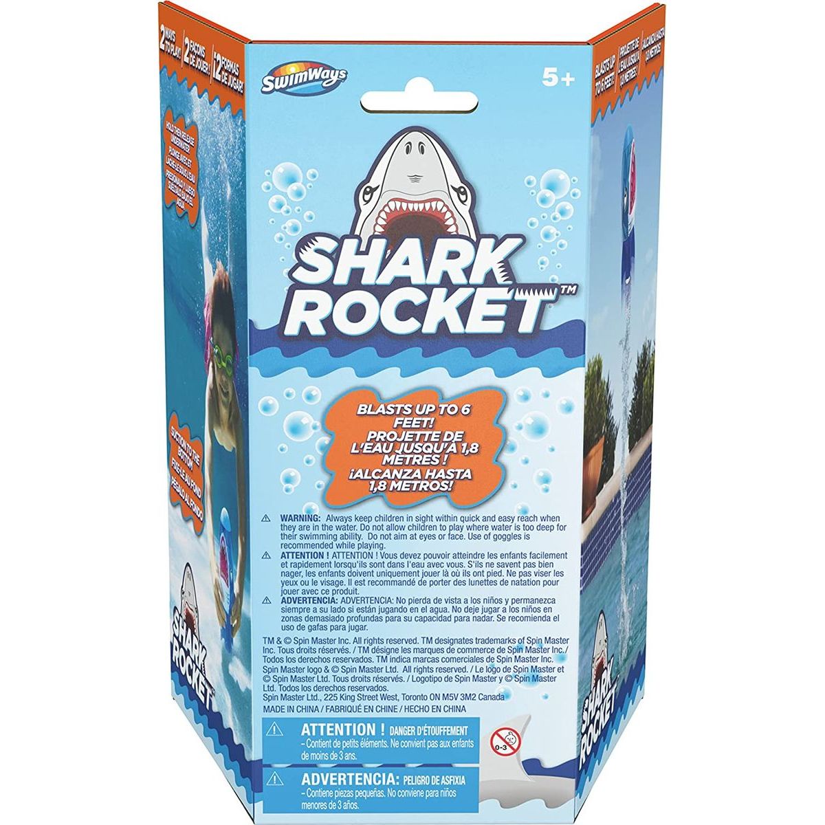 Swimways vodní raketa žralok