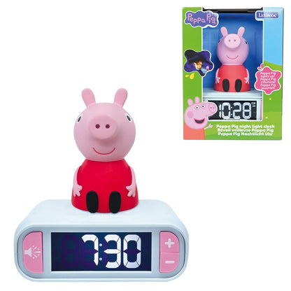 Lexibook Budík Prasátko Peppa se svítící figurkou