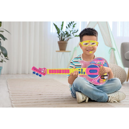 Lexibook Elektronická svítící kytara Barbie + brýle s mikrofonem