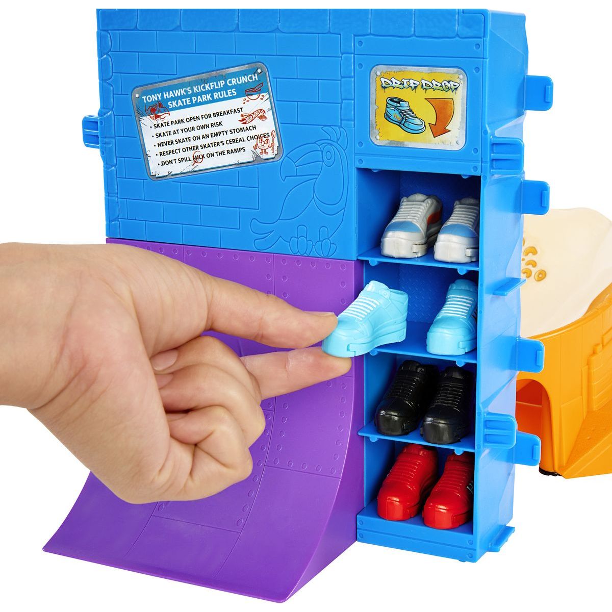 Mattel Hot Wheels Skates cereáliový Fingerboard skatepark