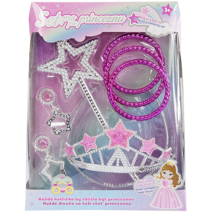 Alltoys Set pro princeznu s náramky, korunkou a náušnicemi