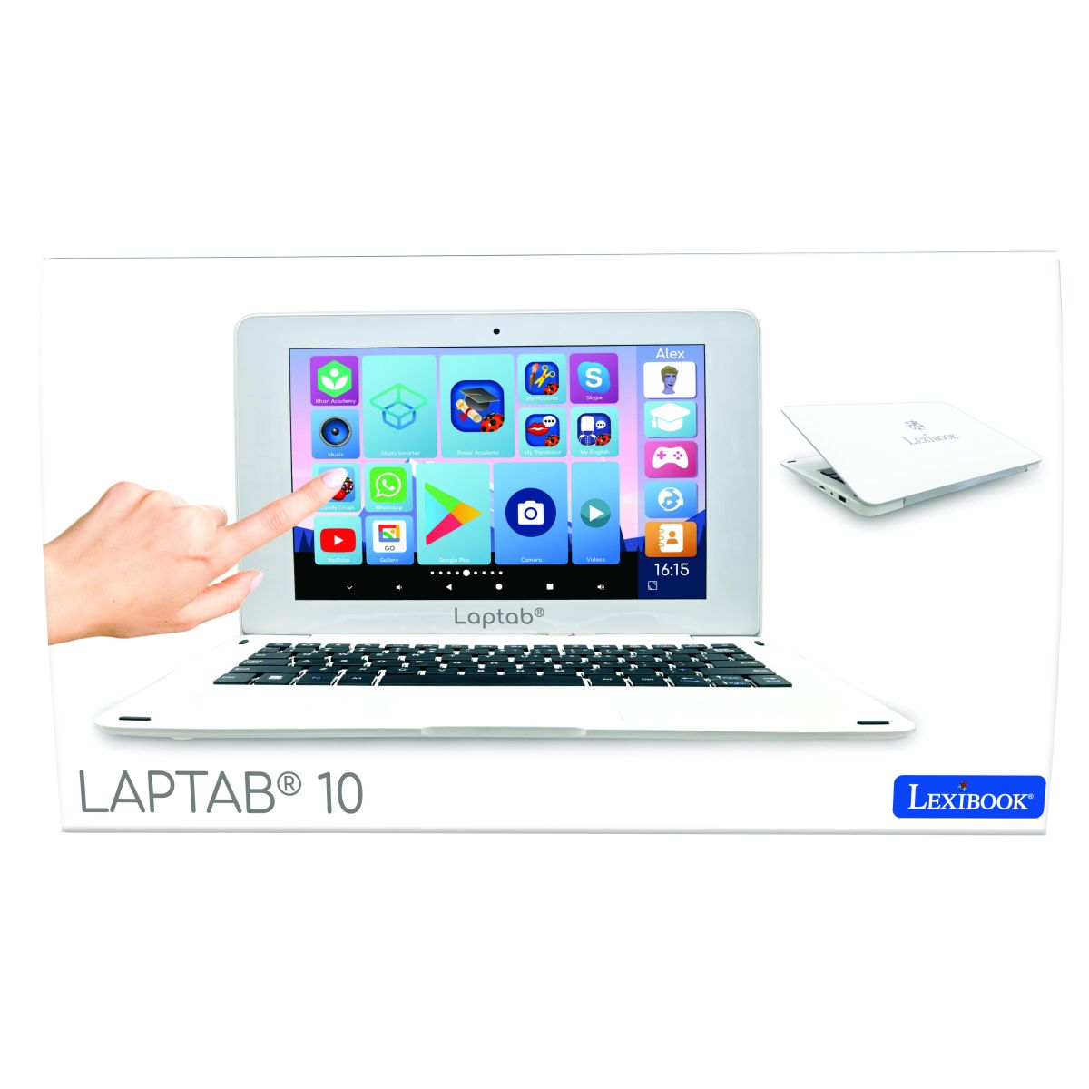 Lexibook LAPTAB Můj první skutečný počítač s dotykovou obrazovkou anglická verze