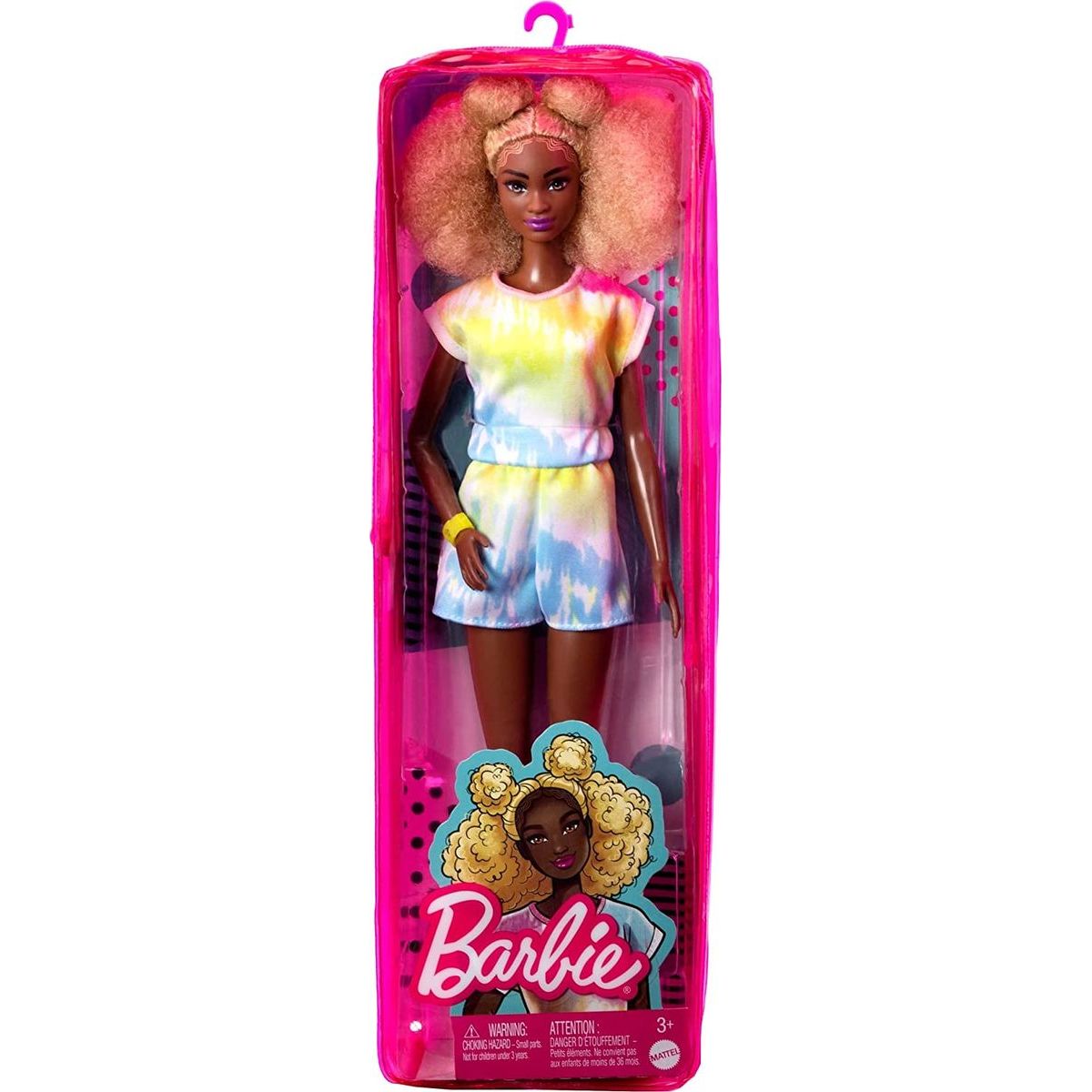 Barbie modelka 30 cm - batikovaný krátký overal
