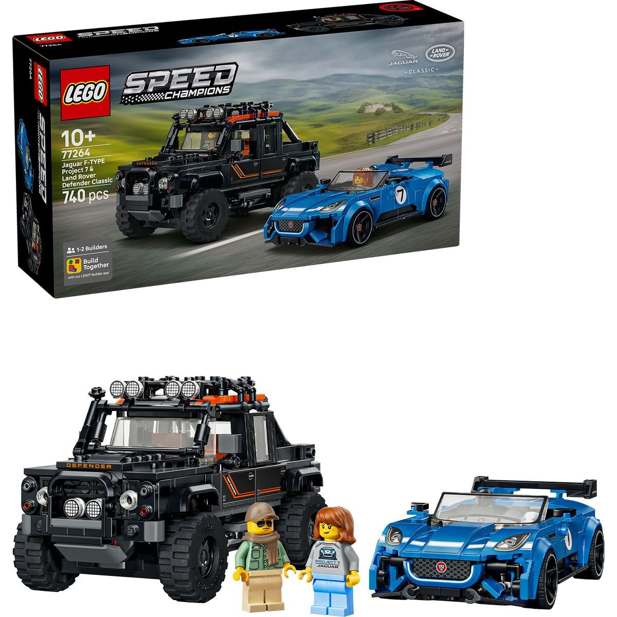 LEGO® Speed Champions 77264 Jaguar Project 7 a Land Rover Defender