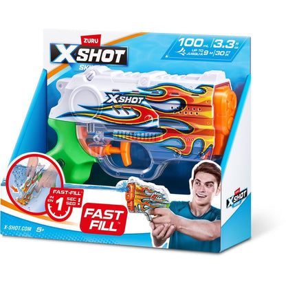 X-SHOT Vodní pistole Nano Fast fill Skins - plameny