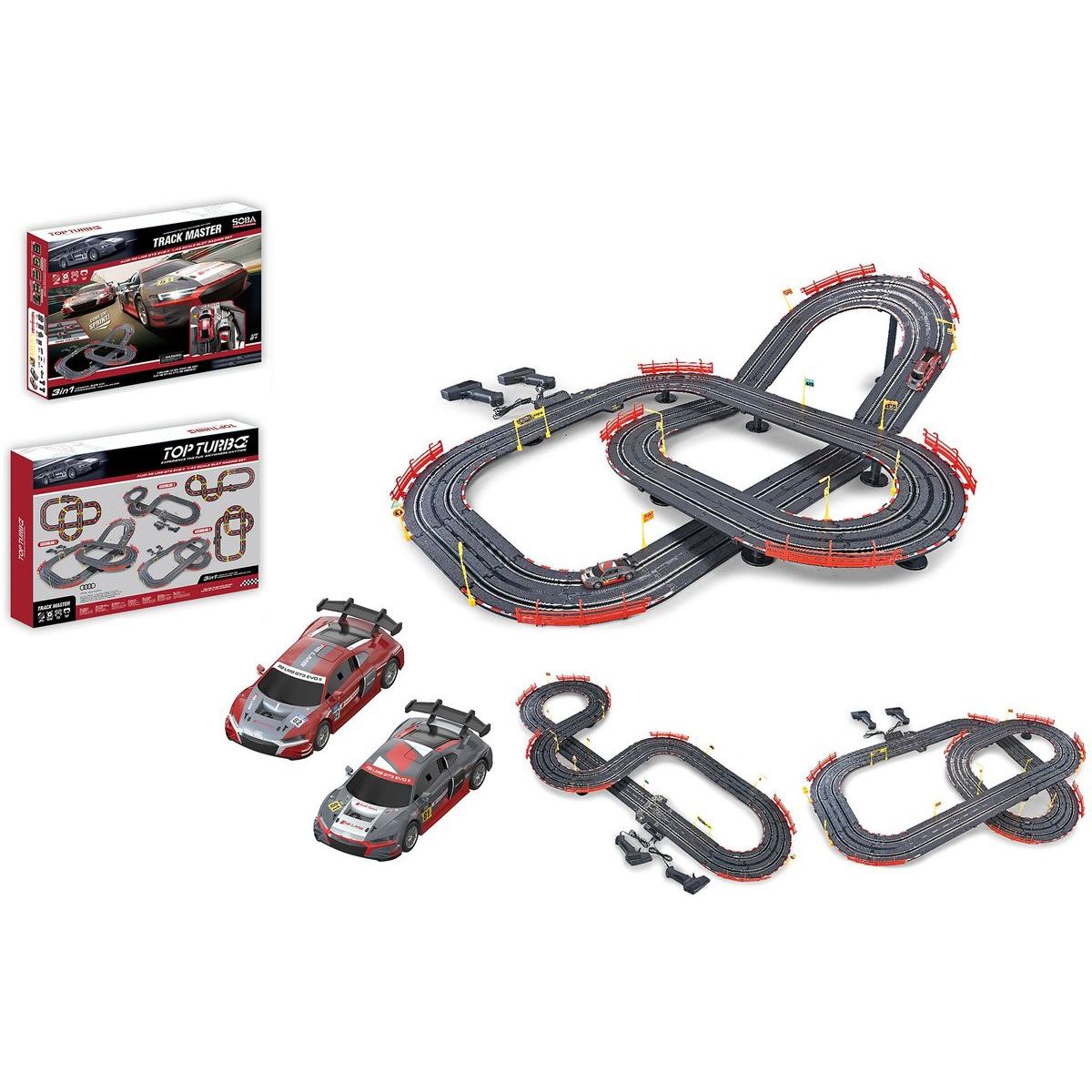 MaDe Autodráha s licencí Audi 525 cm s USB napájecím kabelem