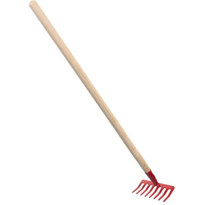 Hrábě červené s násadou 80 cm
