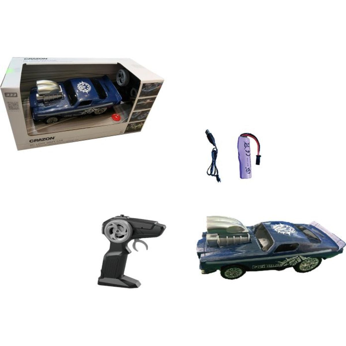 RC auto Drift modrá