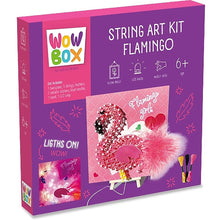 TM Toys Wow Box String Art Plameňák Obrázek z nití s LED světýlky