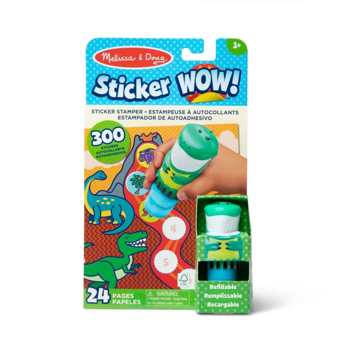 Melissa & Doug sticker wow samolepky dinosauři