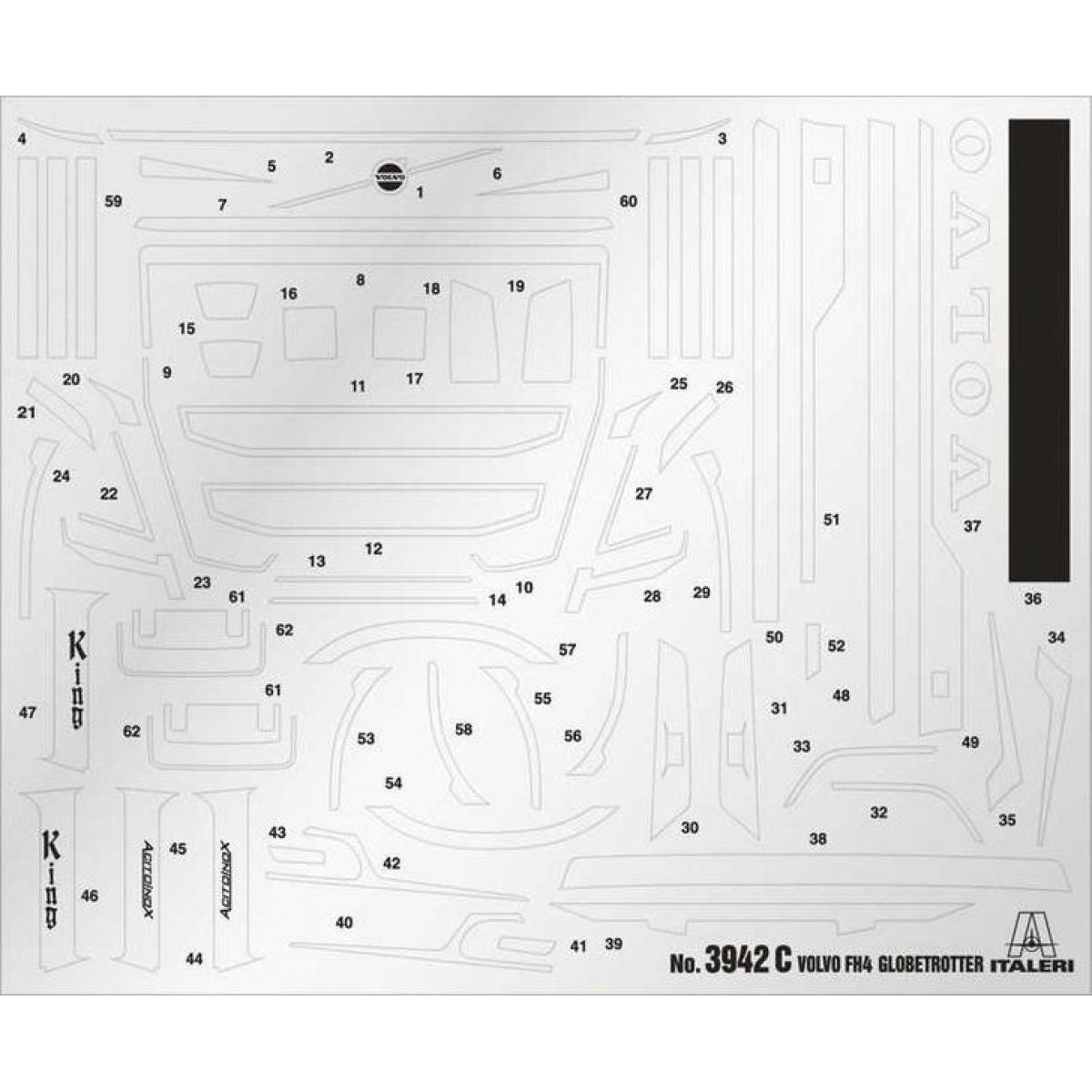 Italeri Model Kit truck 3942 Volvo FH4 Globetrotter Medium Roof 1:24