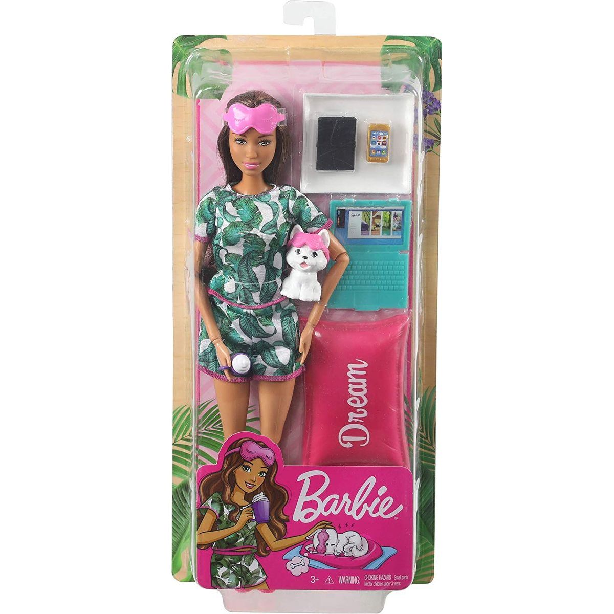 Mattel Barbie wellness panenka hnědé vlasy