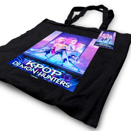 Pyramid International K-pop Demon Hunters taška plátěná černá (Key Art)