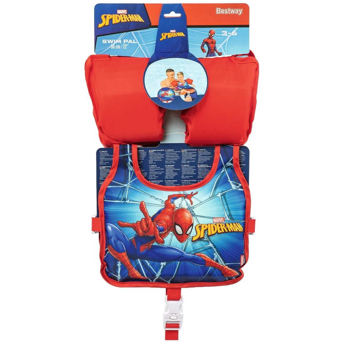 Bestway Vesta Spiderman s rukávky dětská plovací - Poškozený obal