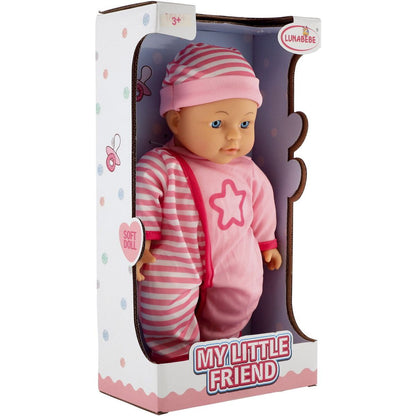 Panenka miminko 30 cm s měkkým tělem - růžová