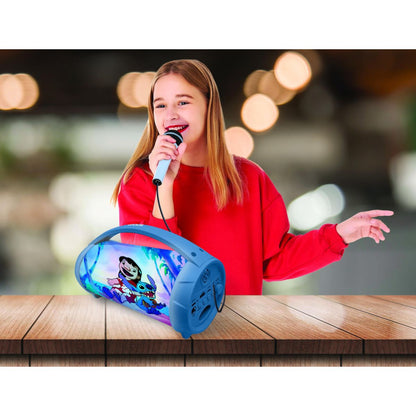 Lexibook Bluetooth reproduktor Stitch s mikrofonem svítící