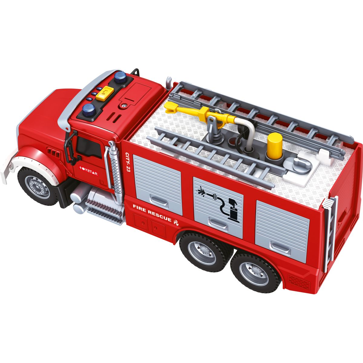 Sparkys CITY SERVICE CAR - 1:14 - Hasičský vůz (se zvukem, světly, stříkací vodou a dalšími funkcemi)