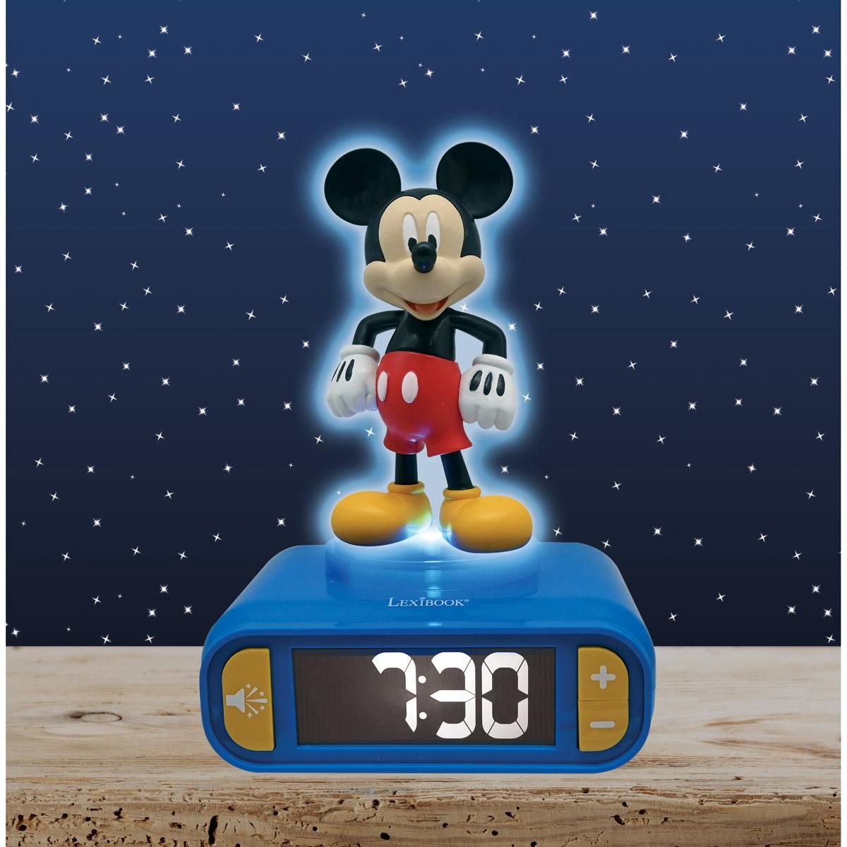 Lexibook Budík Mickey se svítící figurkou