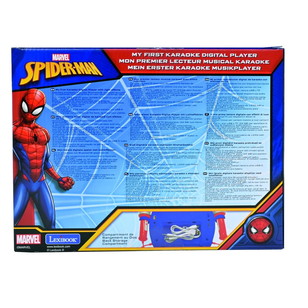 Lexibook Digitální reproduktor Spiderman se 2 mikrofony