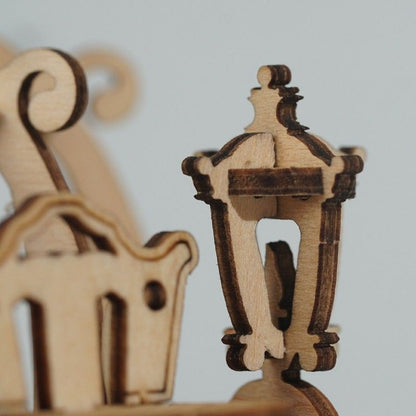 RoboTime dřevěné 3D puzzle Pohádkový kočár