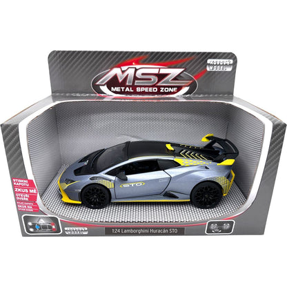Sparkys 1:24 Lamborghini Huracán STO Stříbrně šedá
