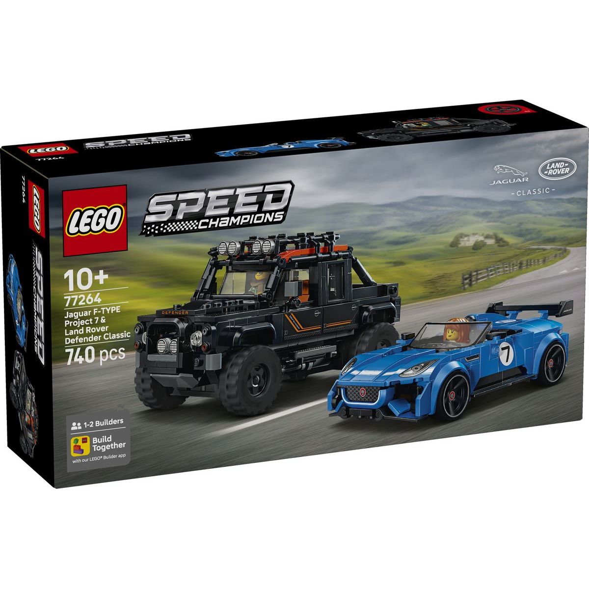 LEGO® Speed Champions 77264 Jaguar Project 7 a Land Rover Defender