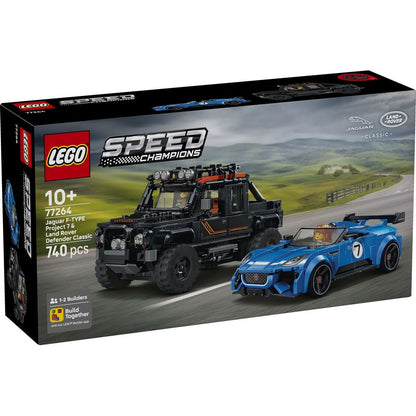 LEGO® Speed Champions 77264 Jaguar Project 7 a Land Rover Defender