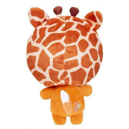 TM Toys Hoody Kin Academy Plyšová liška Fifi s kapucí žirafy 29 cm