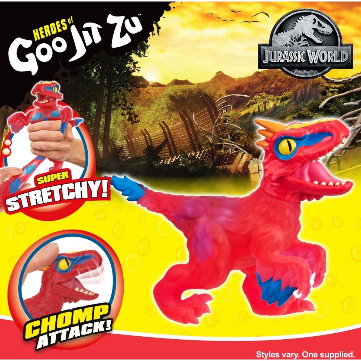 Goo Jit Zu figurka Jurský svět Pyroraptor