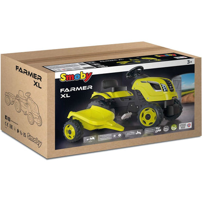 Smoby Šlapací traktor Farmer XL zelený s vozíkem 710130