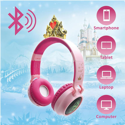 Lexibook Svítící bezdrátová sluchátka Disney Princezny