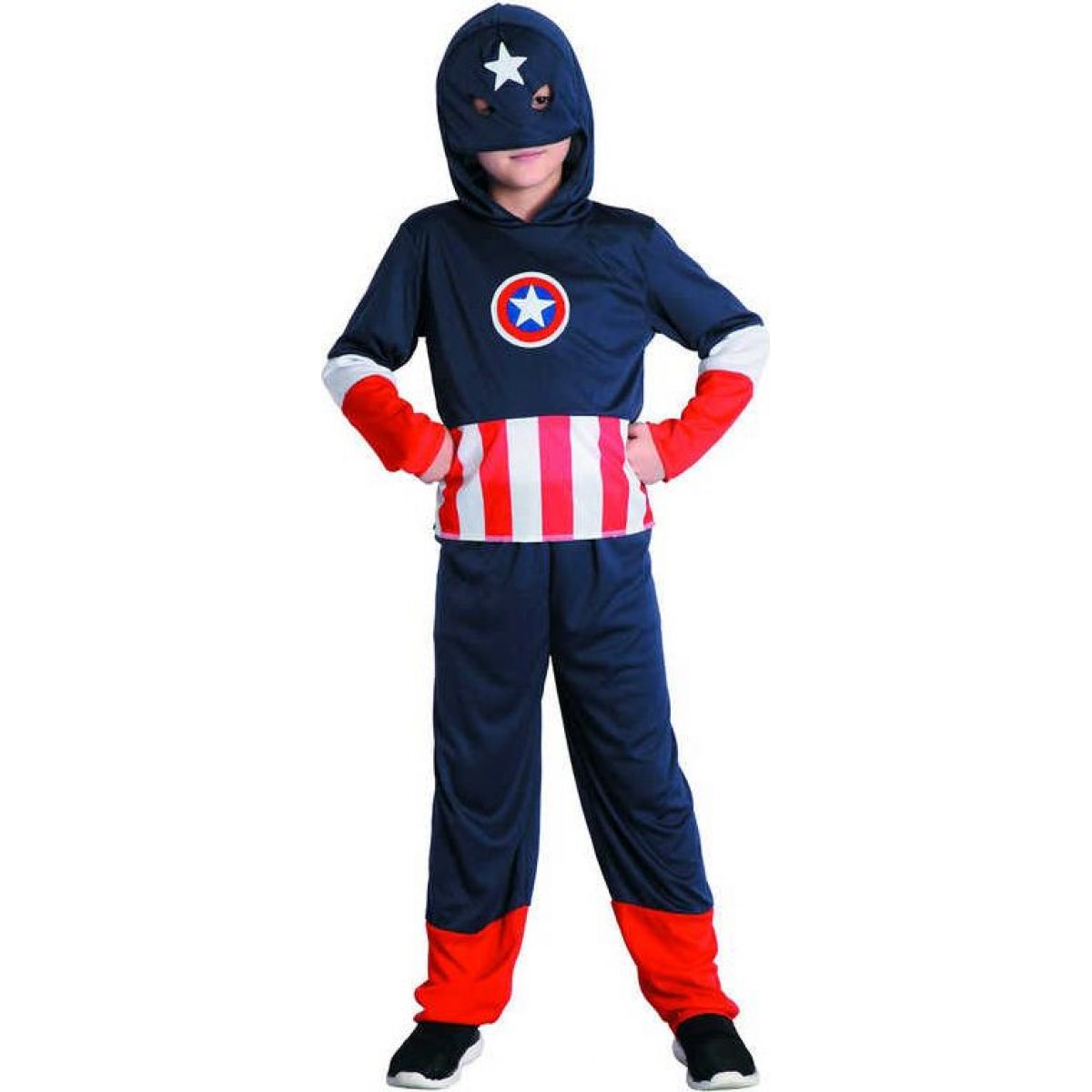 Made Dětský kostým Hrdina Captain Amerika 120 - 130 cm