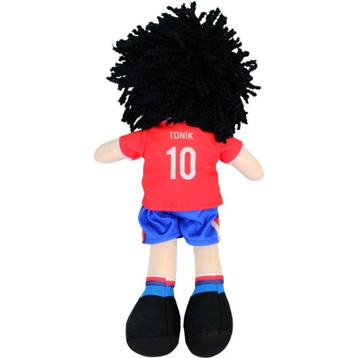 Textilní panenka Toník - fotbalista 40 cm, český hlas