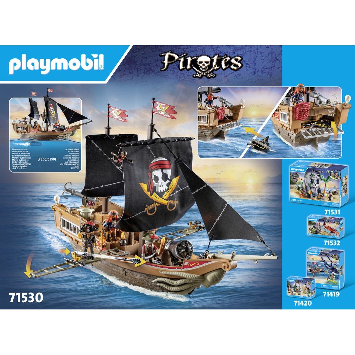 PLAYMOBIL® 71530 Velká pirátská loď