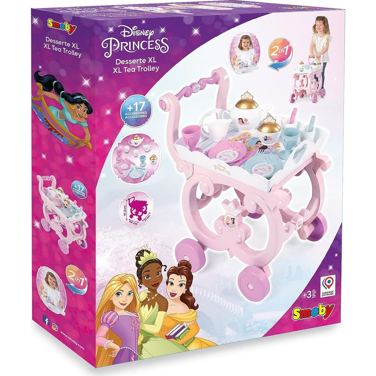 Smoby Disney Princess Servírovací vozík XL (502) - Poškozený obal