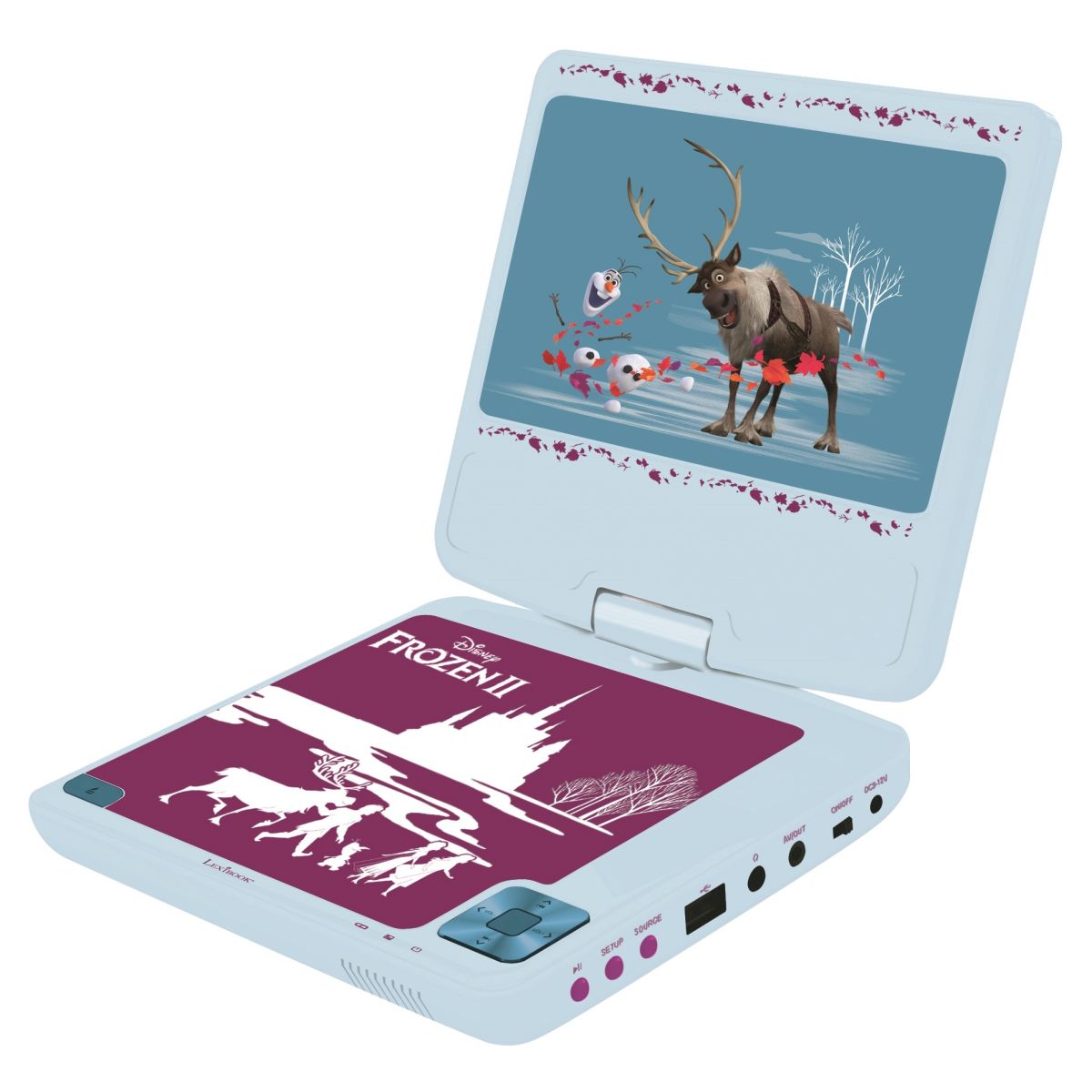 Lexibook Přenosný DVD přehrávač 7 palců Frozen