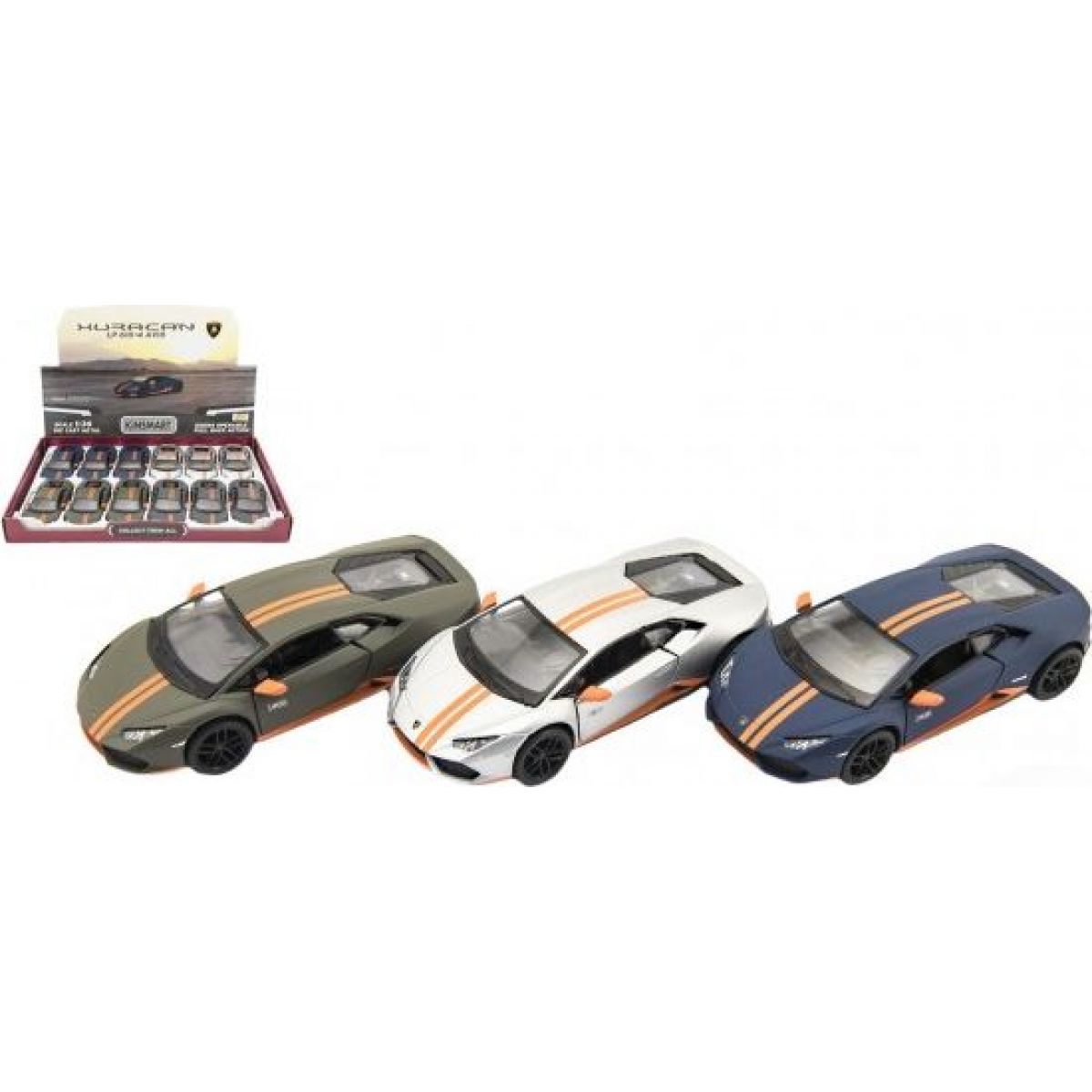 Kinsmart Lamborghini Huracan kov 12 cm zelené