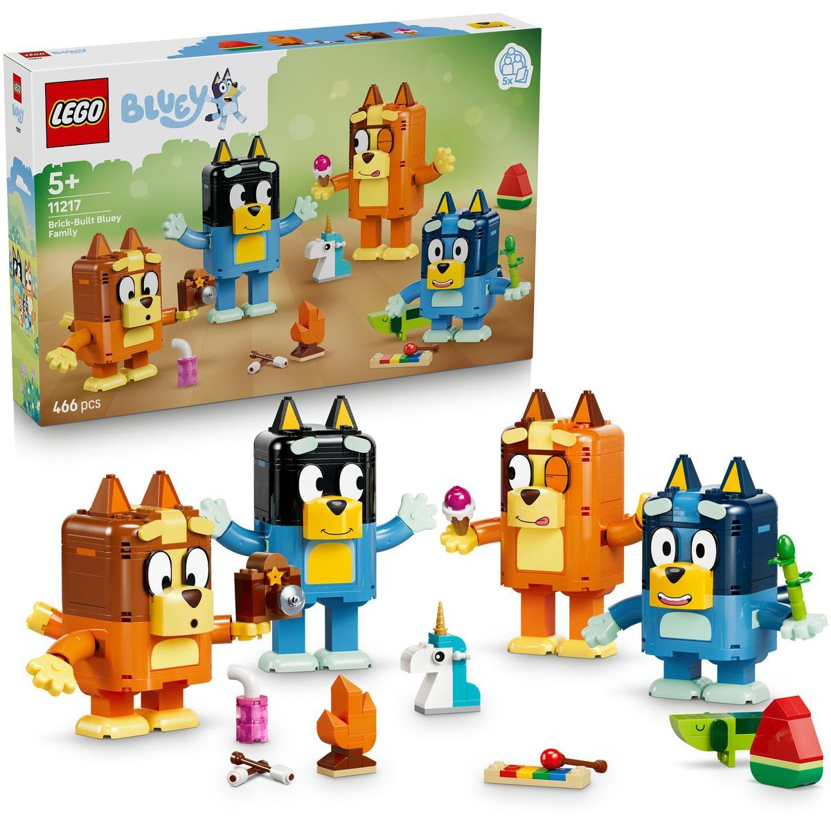 LEGO® Bluey 11217 Bluey a její rodinka z kostek