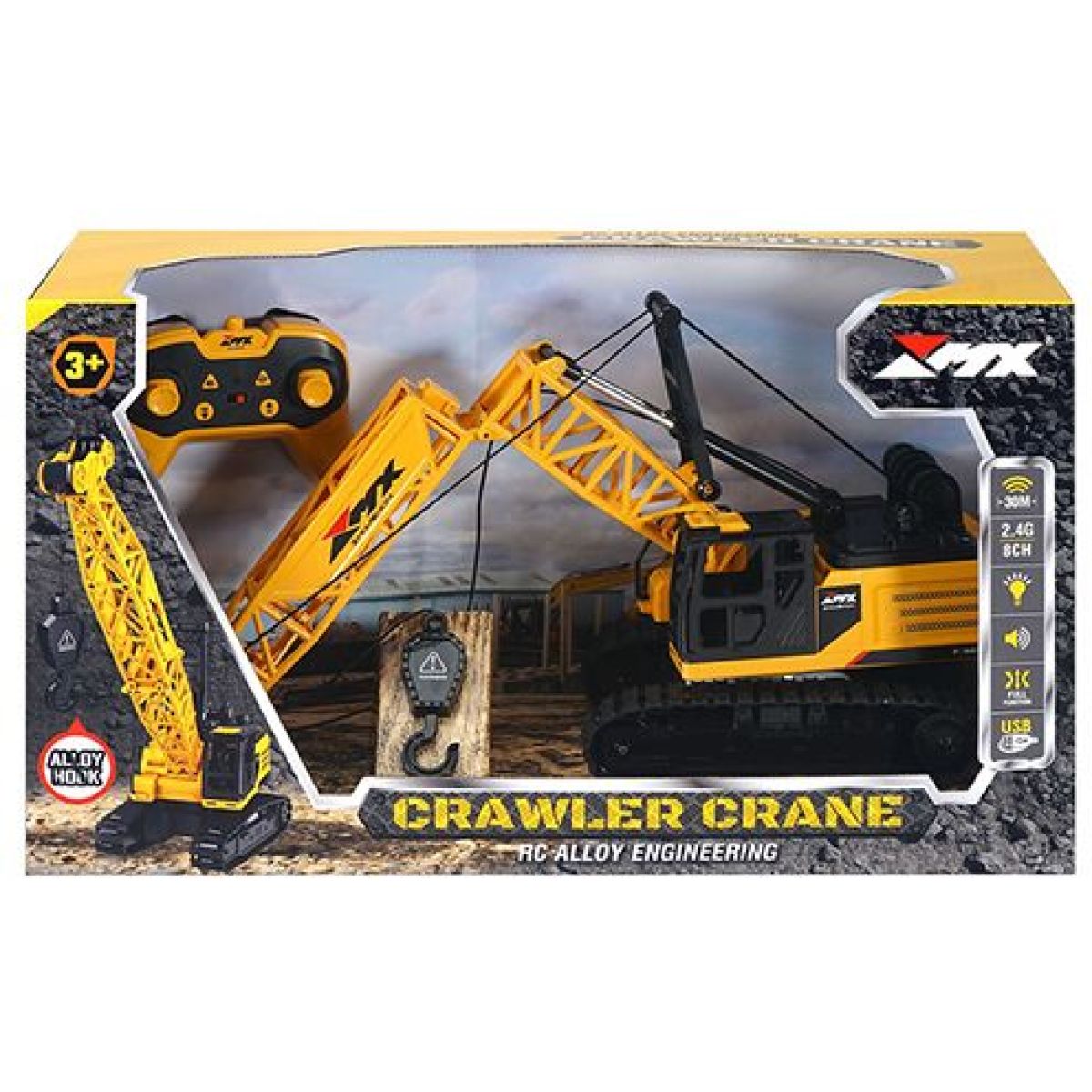 Alltoys RC jeřáb 2,4 GHz žlutý
