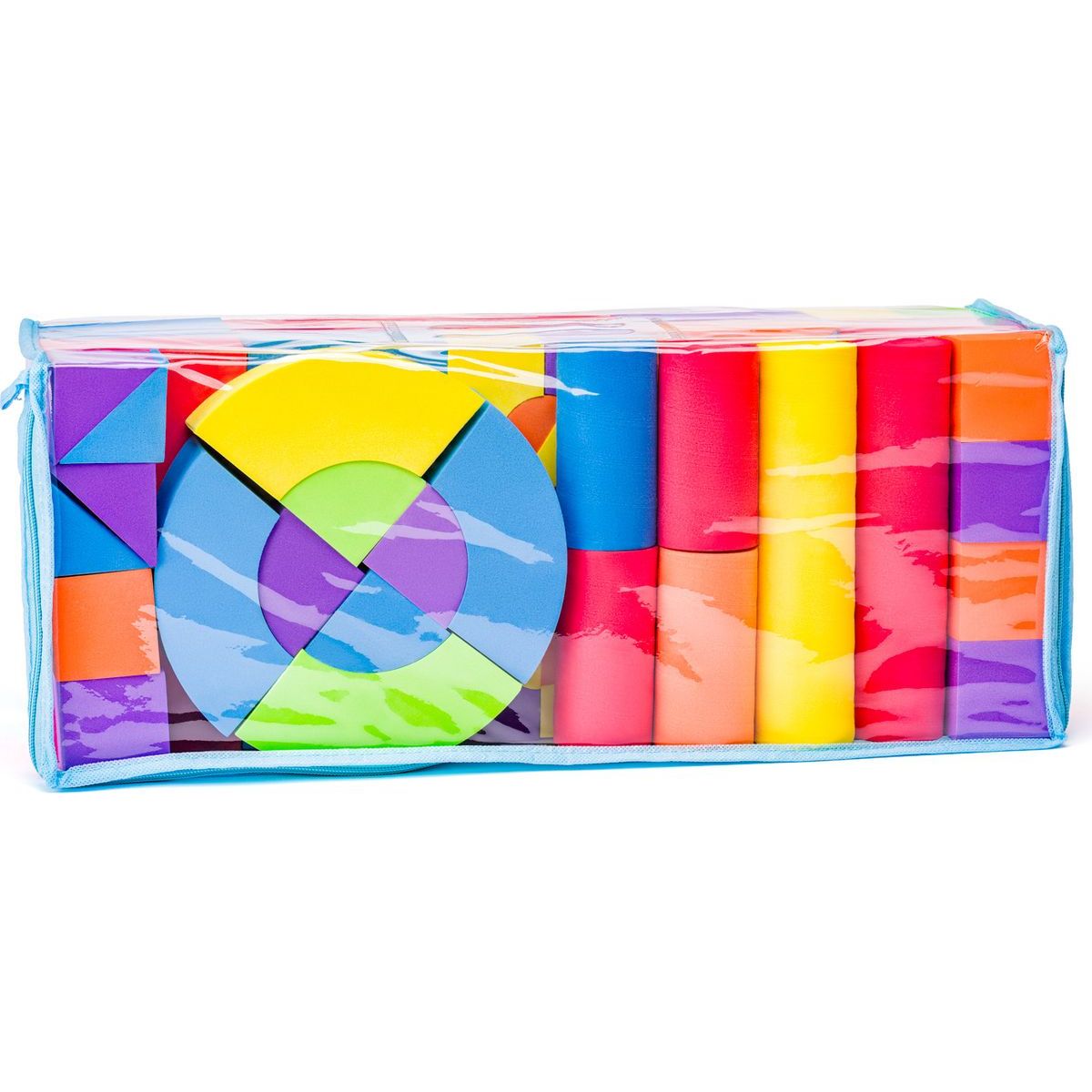 Plastica Pěnové kostky velké v PVC tašce, 52ks