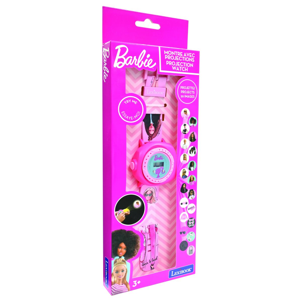Lexibook Digitální promítací hodinky Barbie s 20 obrázky