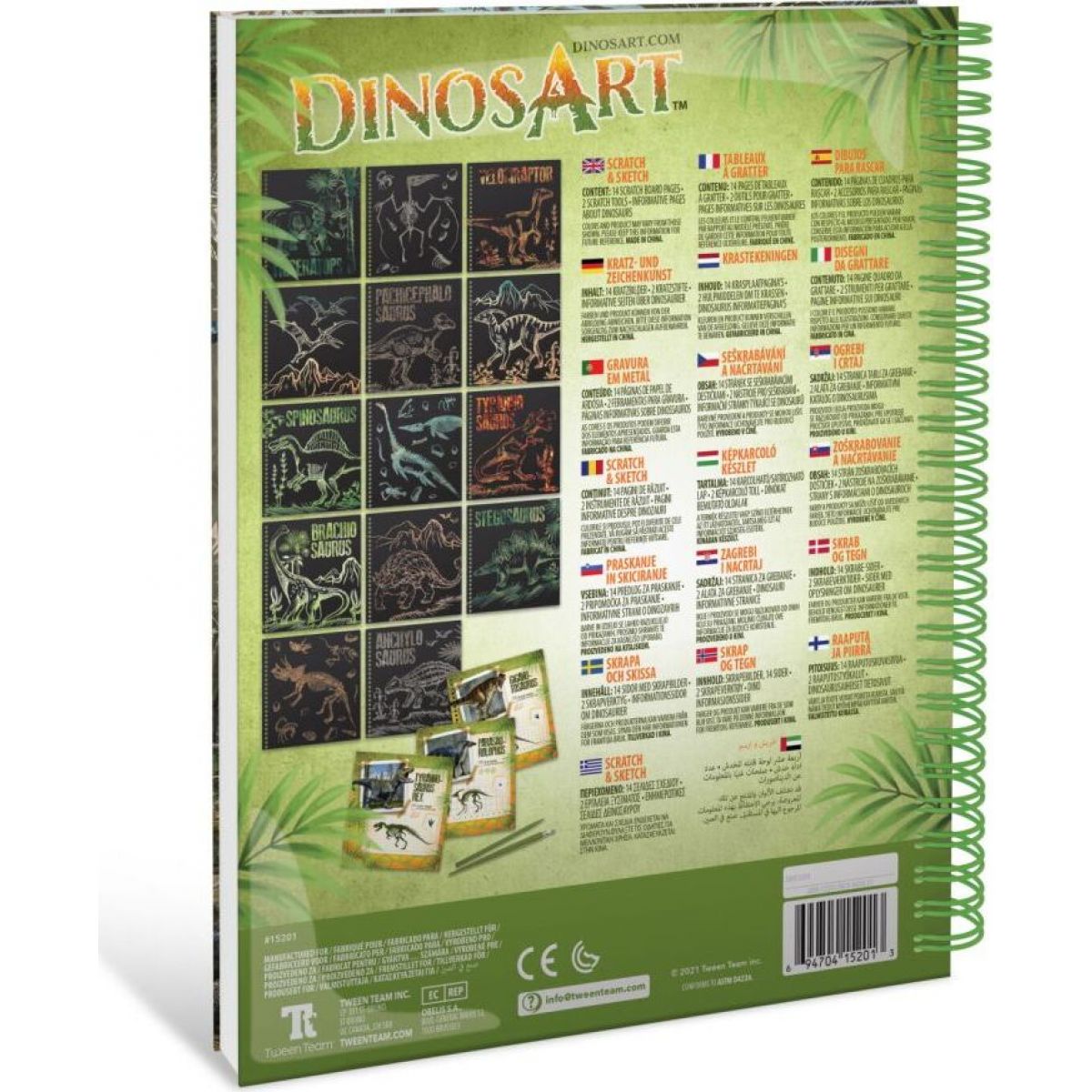 Nebulous Stars Dinosauři Vyškrabovací deníček