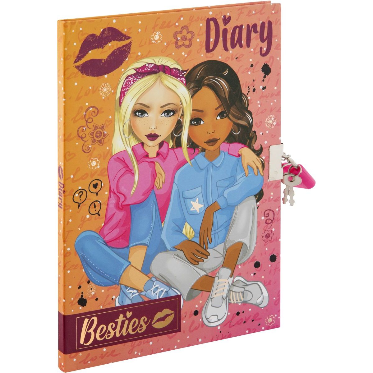 Diář se zámečkem Besties A5