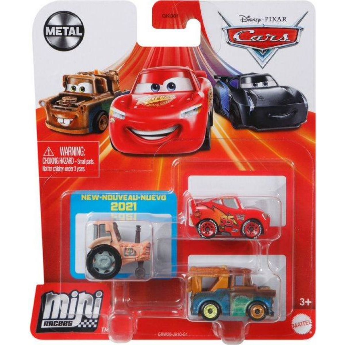 Mattel Cars 3 mini auta metal 3ks New III.
