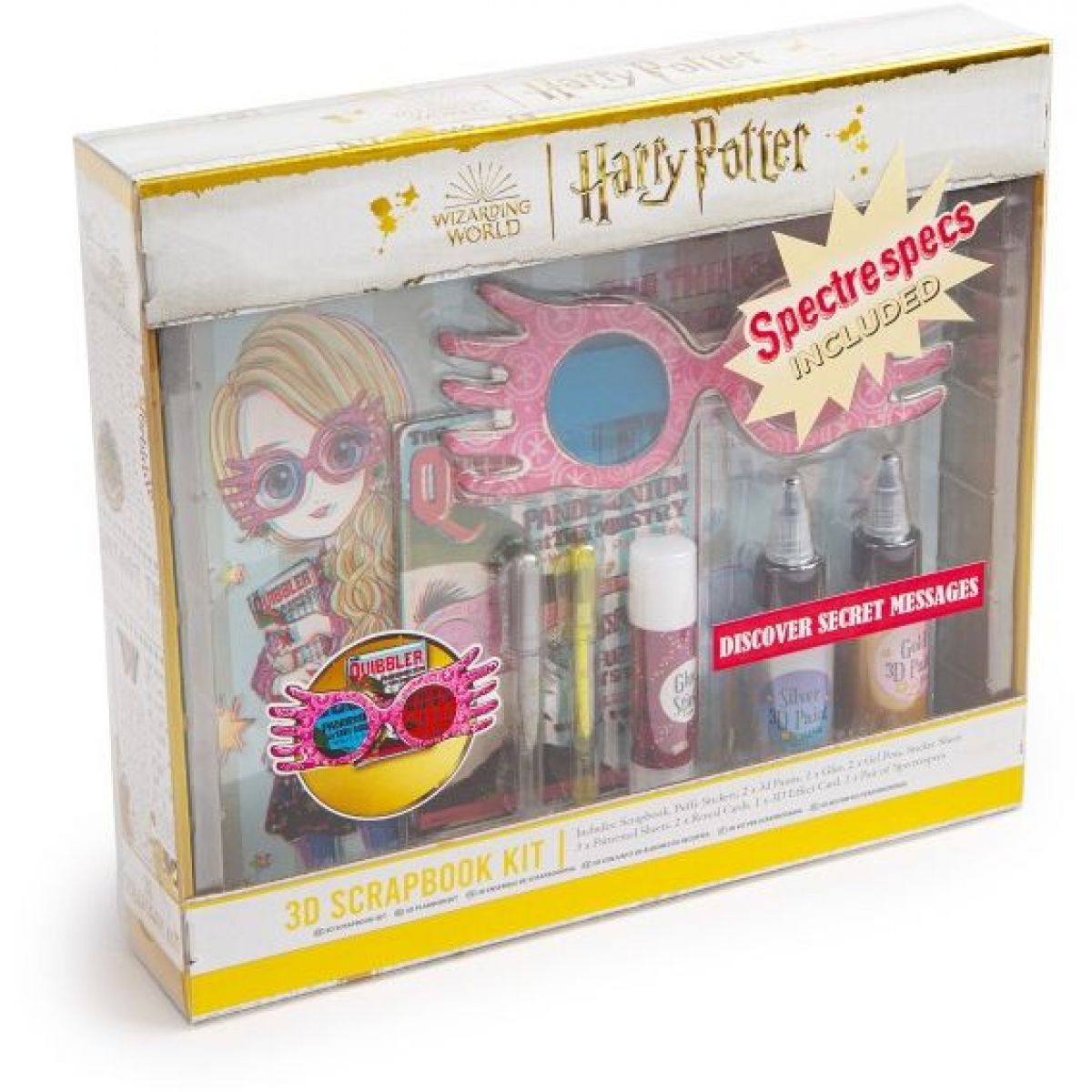 RMS Kroužkový deník sada Harry Potter Luna Lovegood 3D