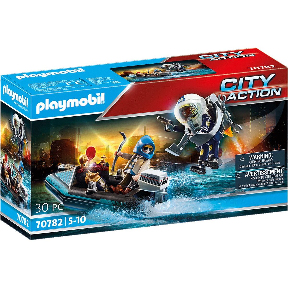 PLAYMOBIL® 70782 Policejní Jetpack Zatčení zloděje umění