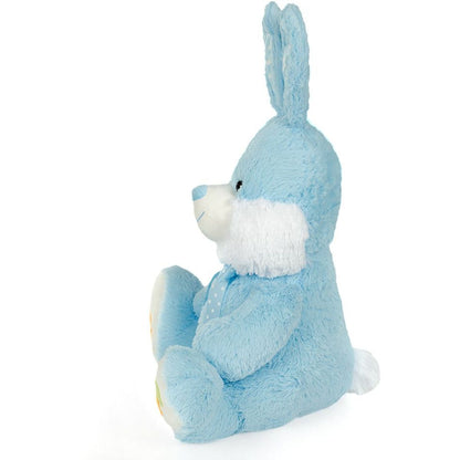 Plyšový králík sedící modrý - růžový 70 cm